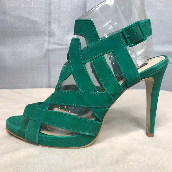 Steven By Steve Madden Shoes - Steve Madden Jessy Green Heels Size 9